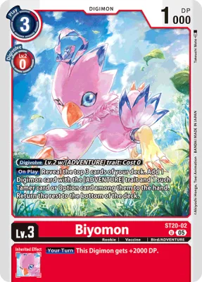 Biyomon, Digimon card ST20-02