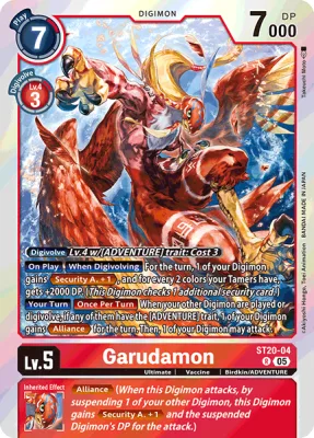 Garudamon, Digimon card ST20-04