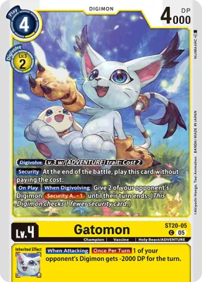 Gatomon, Digimon card ST20-05