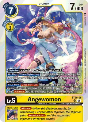 Angewomon, Digimon card ST20-06