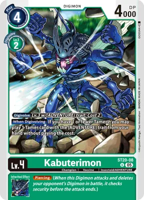 Kabuterimon, Digimon card ST20-08