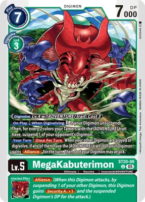 MegaKabuterimon, Digimon card ST20-09