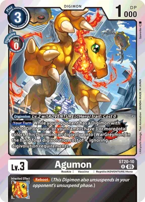 Agumon, Digimon card ST20-10
