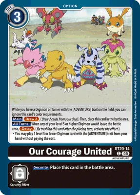 Our Courage United, Digimon card ST20-14