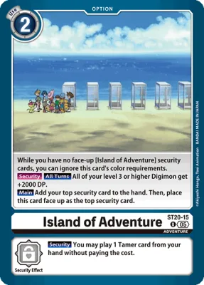 Island of Adventure, Digimon card ST20-15