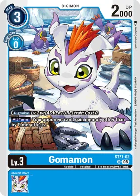 Gomamon, Digimon card ST21-02