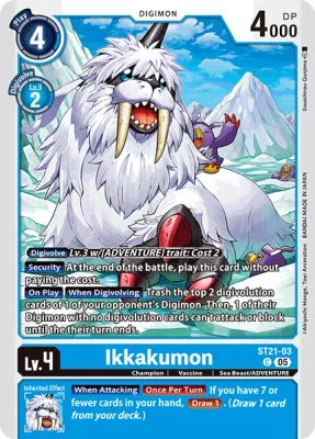 Ikkakumon, Digimon card ST21-03