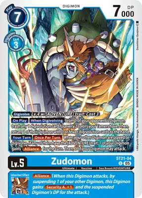Zudomon, Digimon card ST21-04