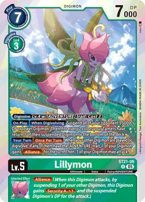 Lillymon, Digimon card ST21-09