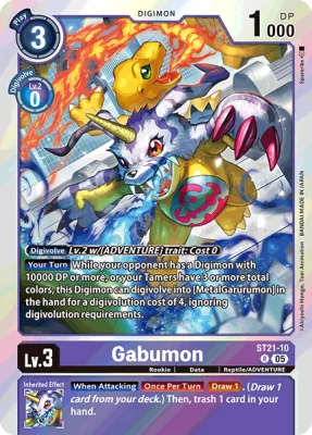 Gabumon, Digimon card ST21-10