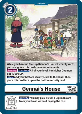 Gennai's House, Digimon card ST21-15
