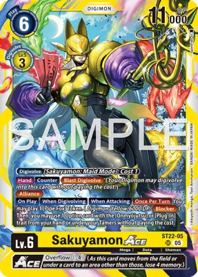 Sakuyamon ACE, Digimon card ST22-05