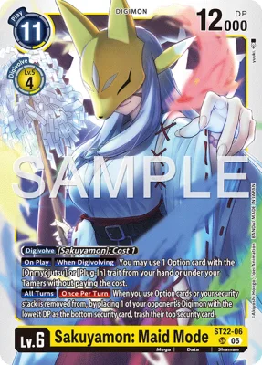 Sakuyamon: Maid Mode, Digimon card ST22-06