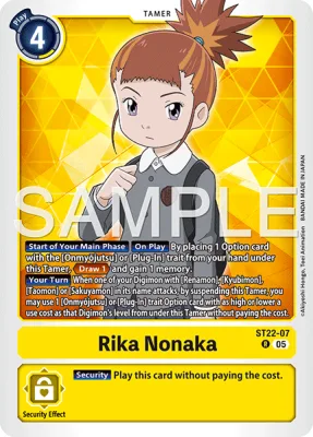 Rika Nonaka, Digimon card ST22-07