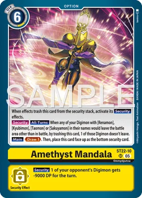 Amethyst Mandala, Digimon card ST22-10