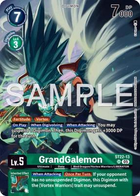 GrandGalemon, Digimon card ST22-13
