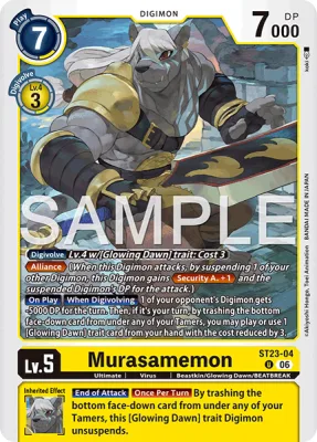 Murasamemon, Digimon card ST23-04