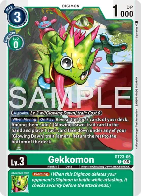 Gekkomon, Digimon card ST23-06