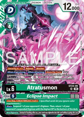 Atratusmon, Digimon card ST23-09