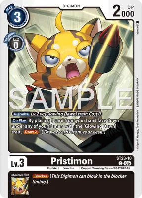 Pristimon, Digimon card ST23-10