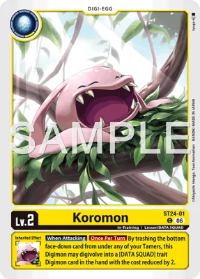 Koromon, Digimon card ST24-01