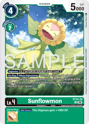Sunflowmon, Digimon card ST24-09