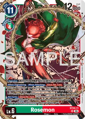 Rosemon, Digimon card ST24-11