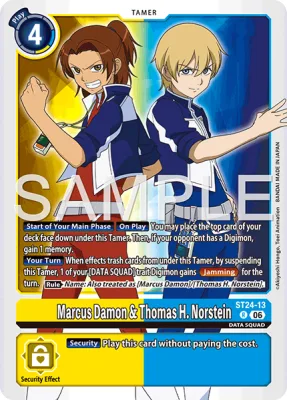 Marcus Damon & Thomas H. Norstein, Digimon card ST24-13