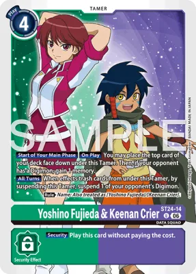 Yoshino Fujieda & Keenan Crier, Digimon card ST24-14