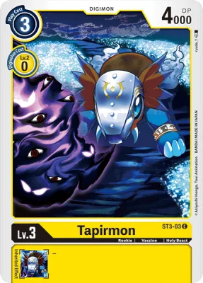Tapirmon, Digimon card ST3-03