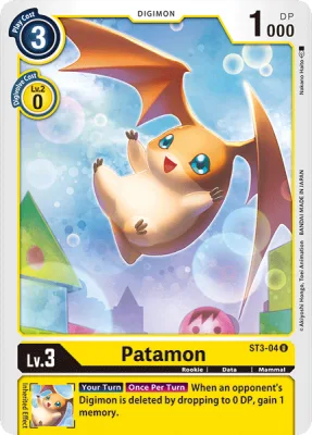 Patamon, Digimon card ST3-04
