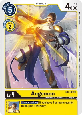 Angemon, Digimon card ST3-05