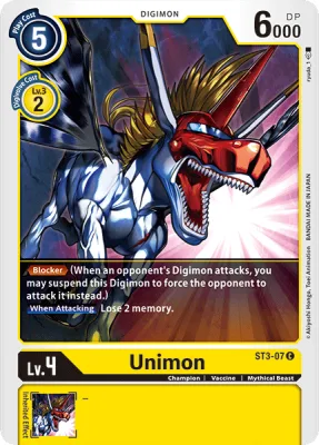 Unimon, Digimon card ST3-07