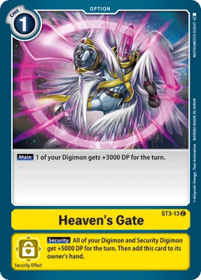 Heaven's Gate, Digimon card ST3-13