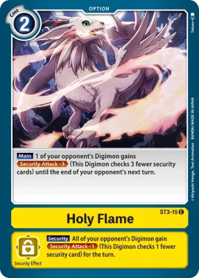 Holy Flame, Digimon card ST3-15
