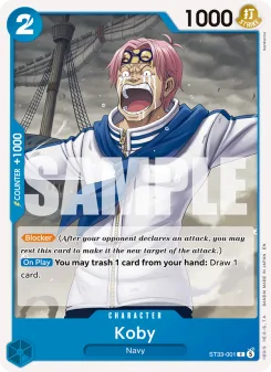 One Piece card ST33-001 artwork