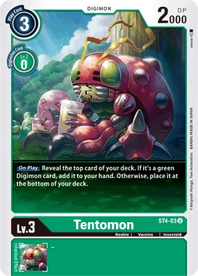 Tentomon, Digimon card ST4-03