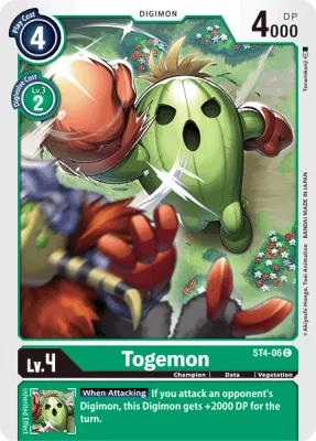 Togemon, Digimon card ST4-06