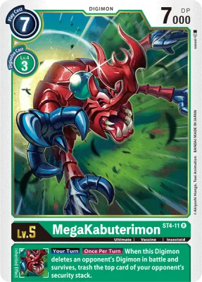 MegaKabuterimon, Digimon card ST4-11