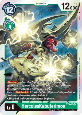 HerculesKabuterimon, Digimon card ST4-13