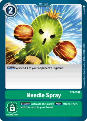 Needle Spray, Digimon card ST4-15
