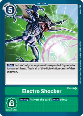 Electro Shocker, Digimon card ST4-16