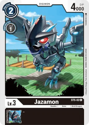 Jazamon, Digimon card ST5-02