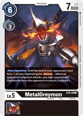 MetalGreymon, Digimon card ST5-09