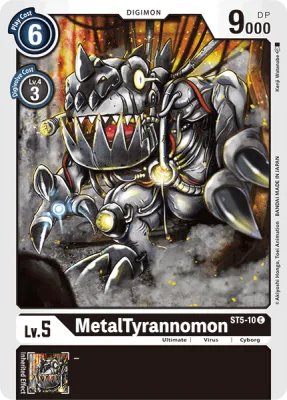 MetalTyrannomon, Digimon card ST5-10