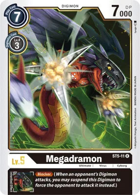 Megadramon, Digimon card ST5-11