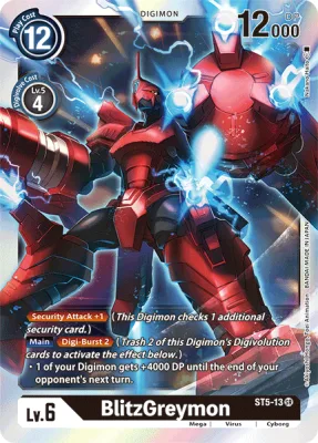 BlitzGreymon, Digimon card ST5-13