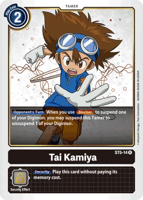 Tai Kamiya, Digimon card ST5-14