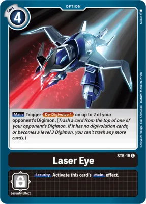 Laser Eye, Digimon card ST5-15