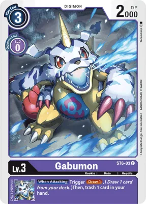 Gabumon, Digimon card ST6-03